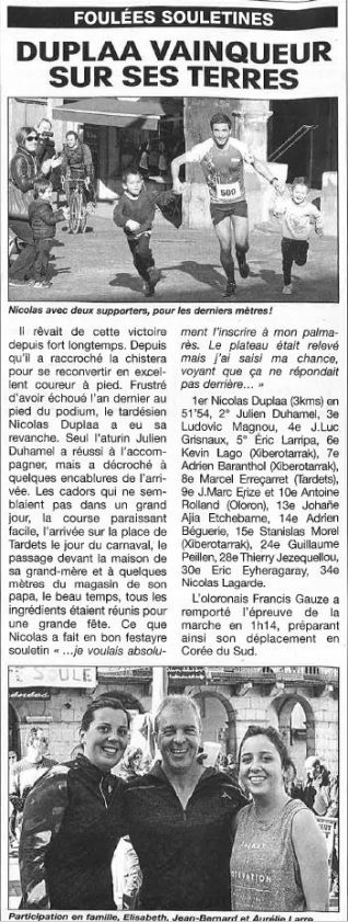 09/03/2017 : Le Miroir De La Soule