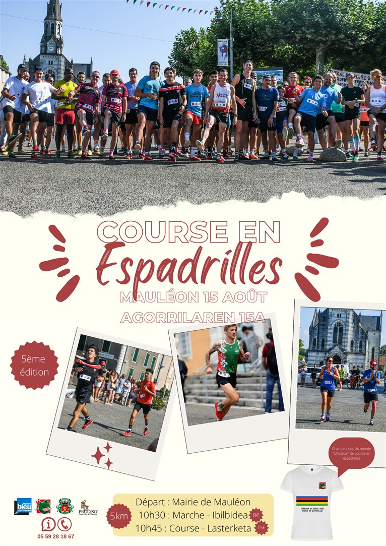 Affiche 2023 course en espadrilles