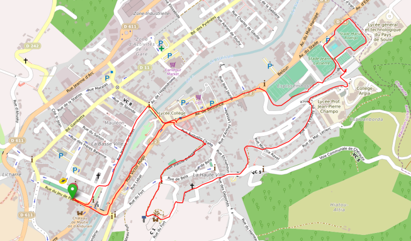 Parcours course en espadrilles